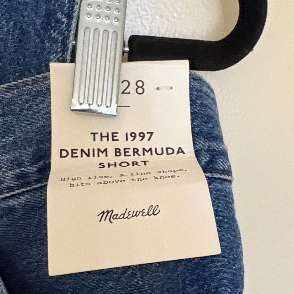 Madewell Blue Denim Shorts - Picture 3 of 6